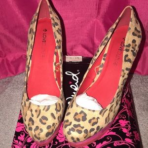 Cheetah print with pink & red heels